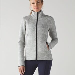 Lululemon Insculpt Jacket Full Front Zip
Heathered Space Dyed Medium Grey Size 6